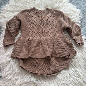 cableknit sweater romper size 100 (2T/3T)